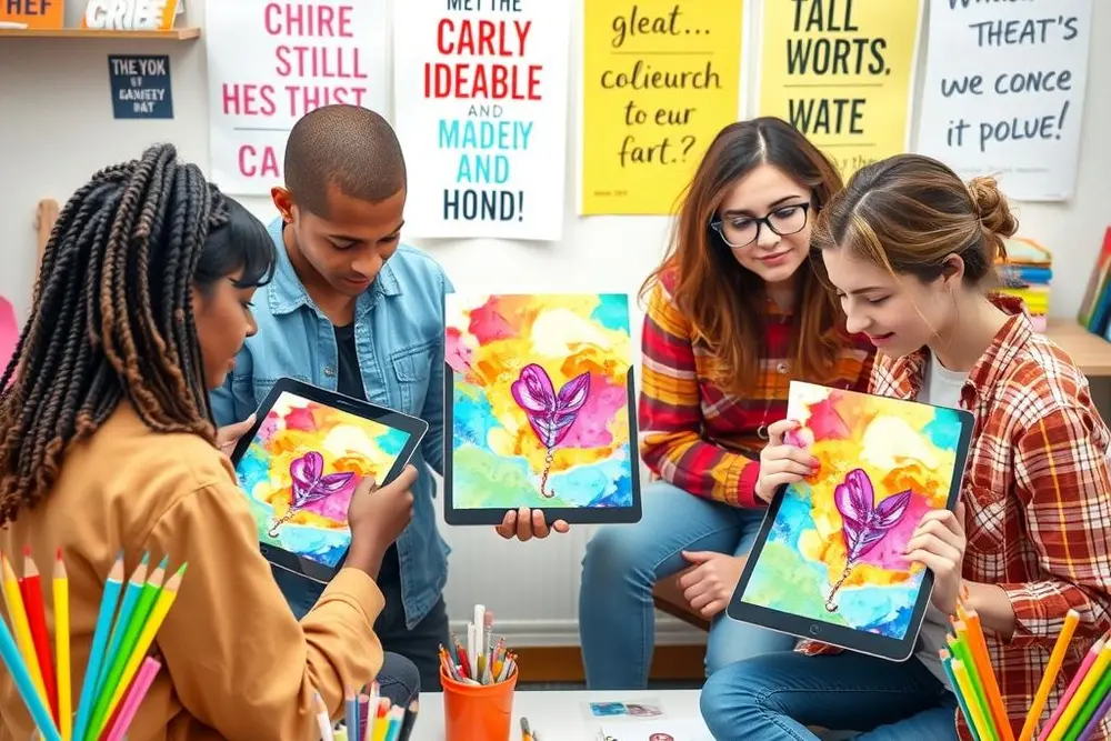 Aplicativo para fazer arte para igreja utilizado por jovens na criação de cartazes