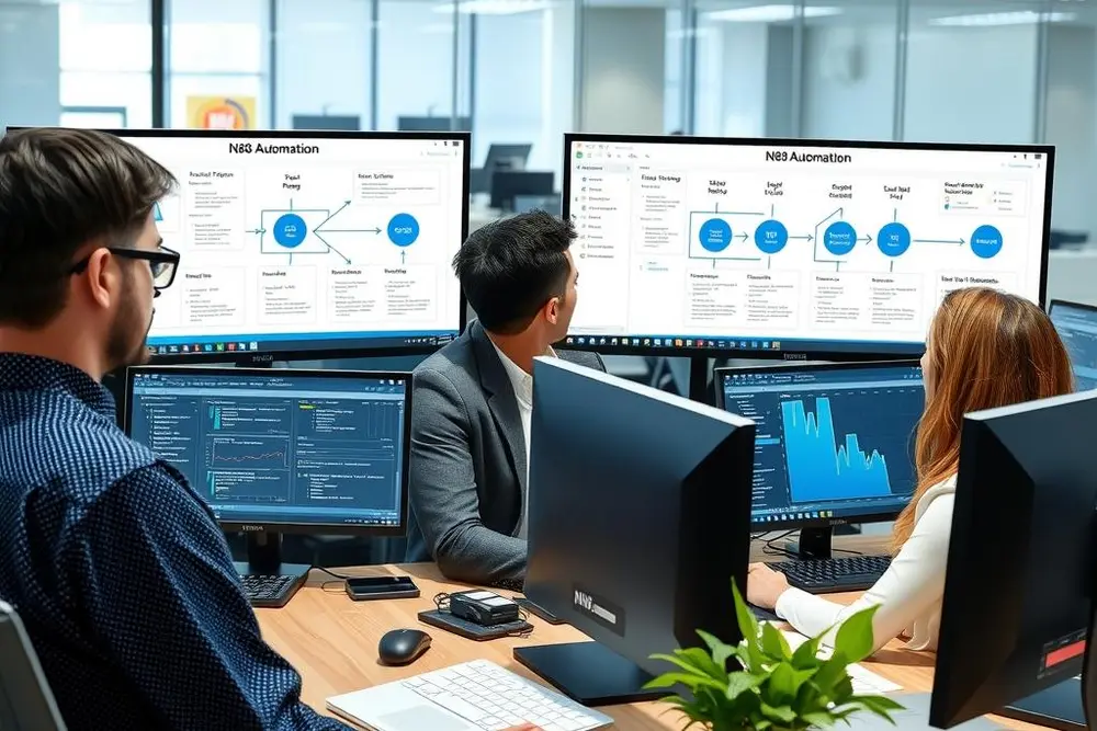 automação básica com n8n em marketing digital reduzindo tarefas manuais