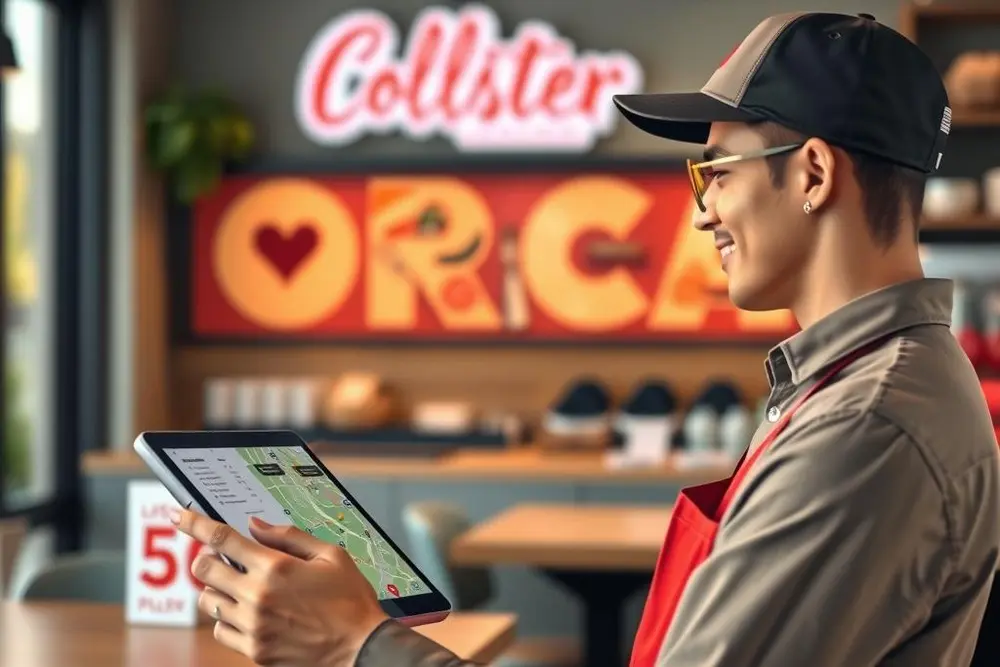 Funcionamento do sistema de delivery integrando pedidos e entregas