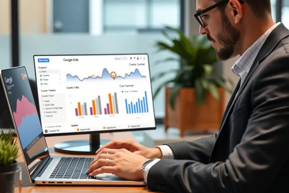 Análise de métricas de custos e retorno em campanha de tráfego pago no Google Ads