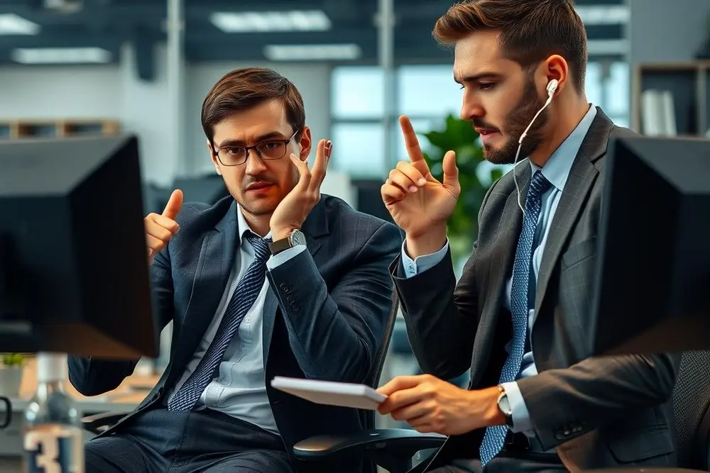Profissionais B2B enfrentando desafios na comunicação entre níveis hierárquicos