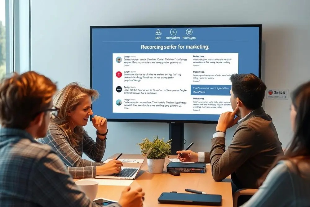 Equipe de marketing analisando erros em campanhas para escalar campanha