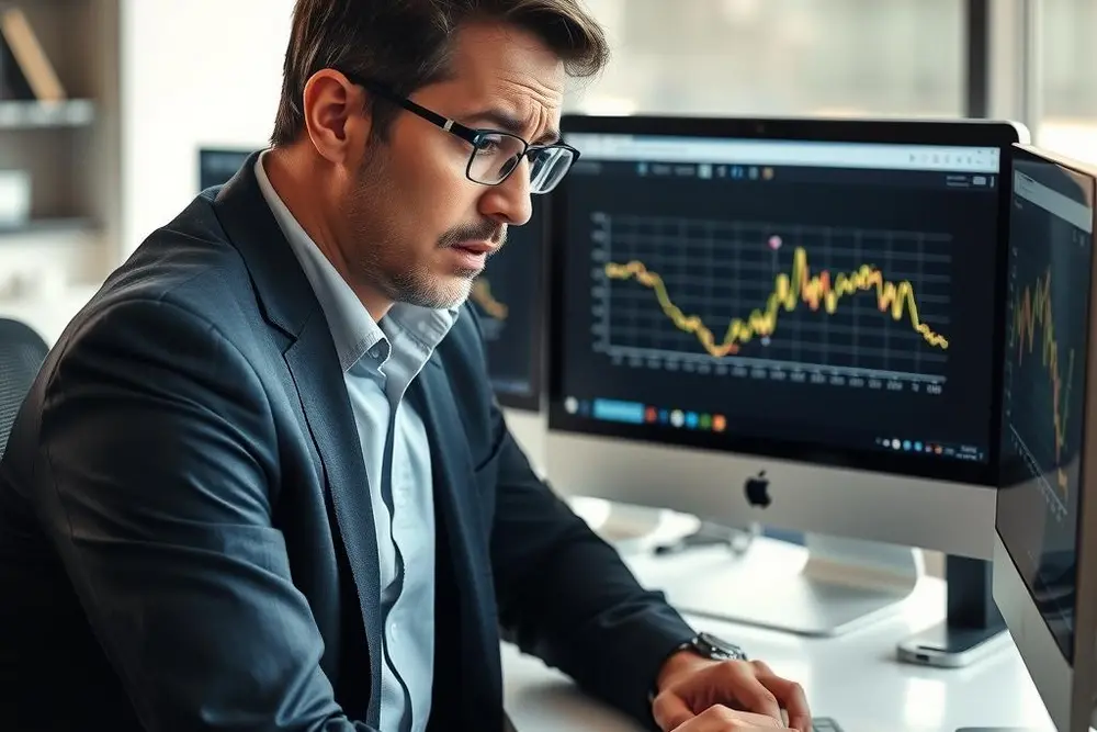 Tela de computador com alertas de erro na integração de vendas online