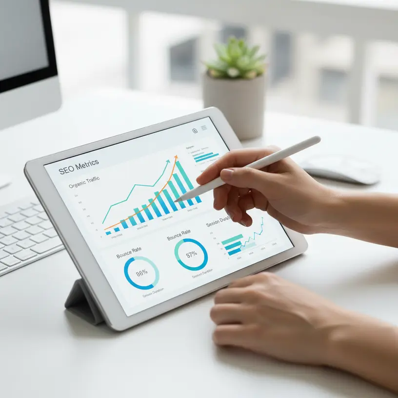 avaliação de métricas SEO para medir resultados e otimizar estética do site
