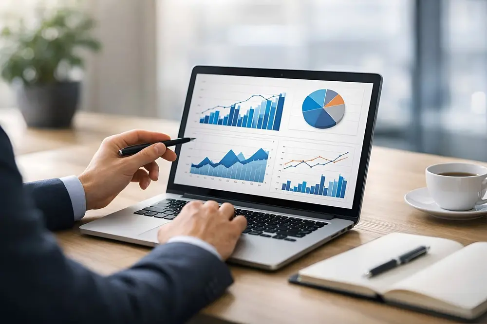 Medição de resultados das vendas por assinatura com indicadores e dados
