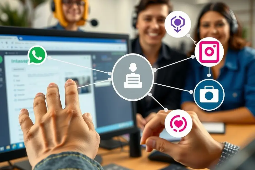 Configuração de fluxo de automação integrado a canais e equipe de atendimento