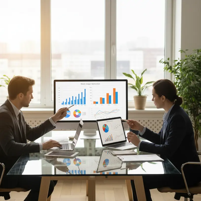time de empresa analisando SEO para aumentar visibilidade online e atrair clientes
