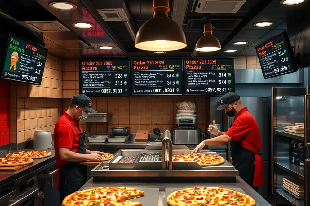 Sistema de delivery para pizzaria agilizando pedidos e produção