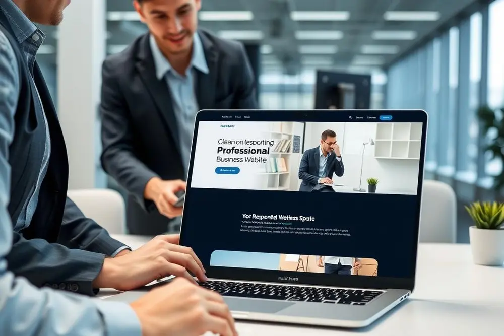 site profissional para empresas com design responsivo e interface amigável